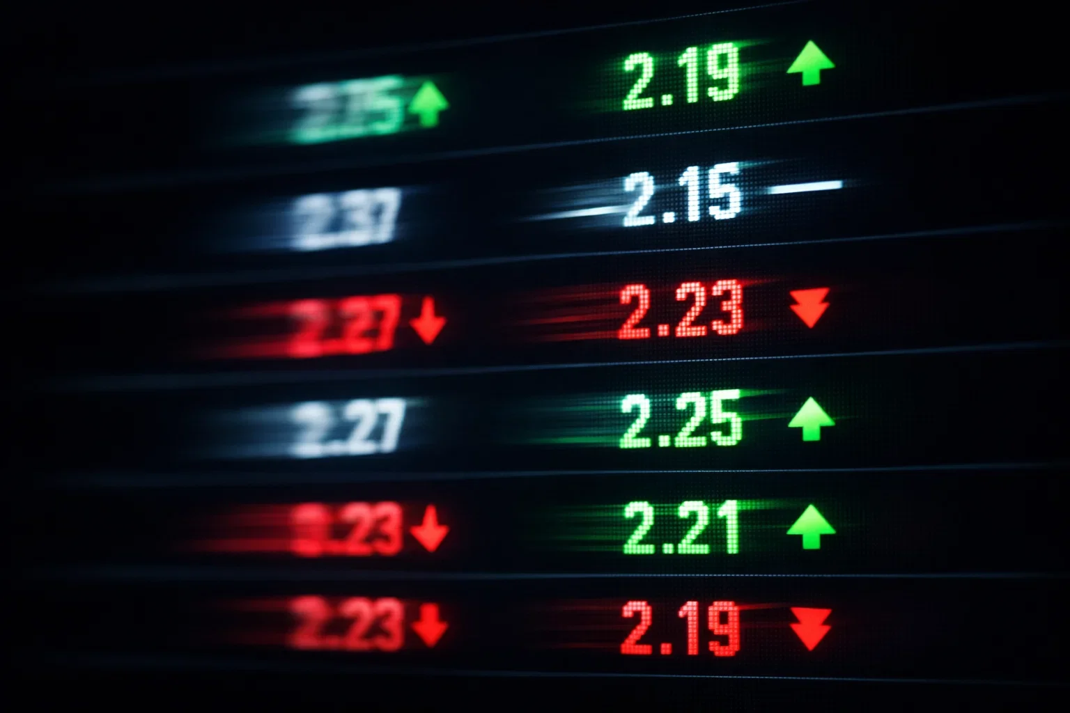 Dynamische Quotentafel mit sich ändernden Zahlen